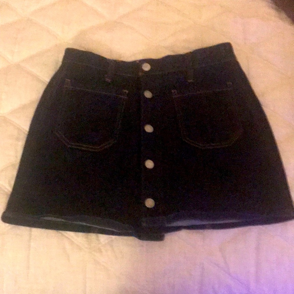 Denim and Supply denim button up skirt